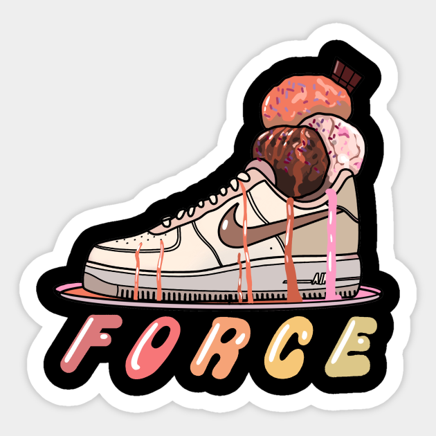 Air Force 1 ice cream - Air Force 1 - Sticker | TeePublic Air Force 1 ice cream - Air Force 1 - Sticker | TeePublic